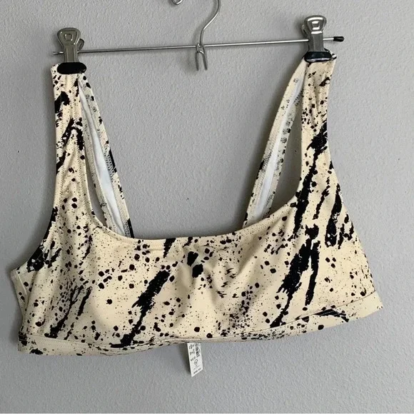 Madewell Second Wave Balconette Bikini Top Swimsuit Speckled Tiger 2XL XXL New! - Picture 5 of 14